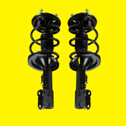 Mitsubishi Lancer 2008-2017 Pair Black Front Shock Strut