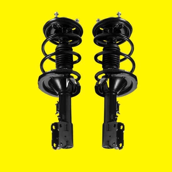 Mitsubishi Lancer 2008-2017 Pair Black Front Shock Strut